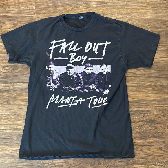 Tultex Other - Fall Out Boy Mania Tour 2018 T-Shirt Mens Medium Black Good Band Concert Tee